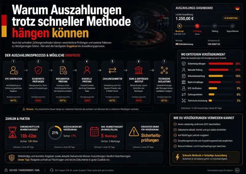 Warum Auszahlungen trotz schneller Methode hängen können